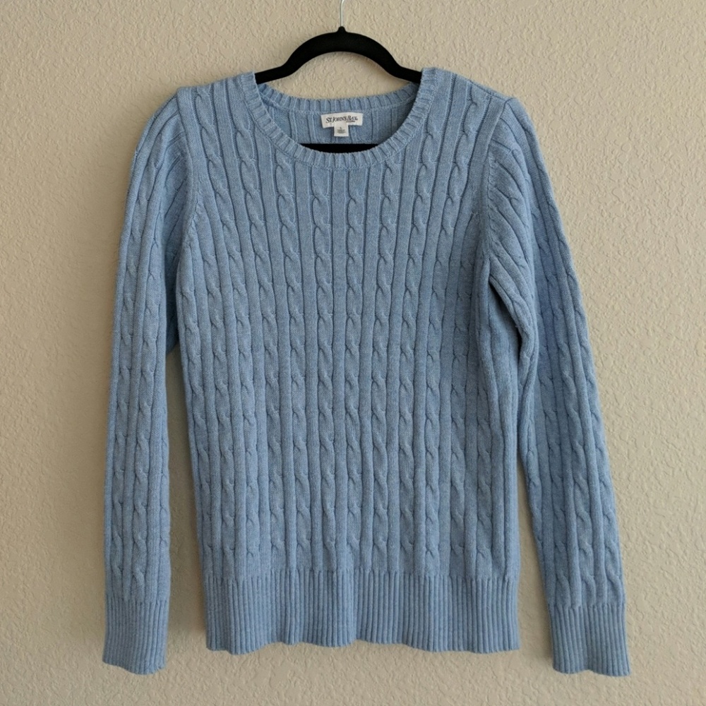 St. John's Bay Light Blue Sweater L - Picture 1 of 2